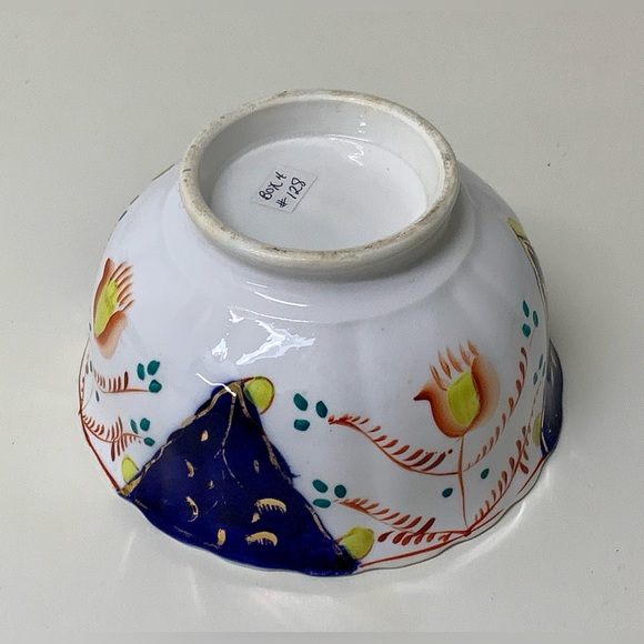 19th Century Vintage Gaudy Welsh Tulip Pattern Lusterware Waste Slop Bowl - Picture 15 of 16